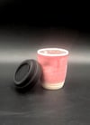 Reusable pink espresso cup.