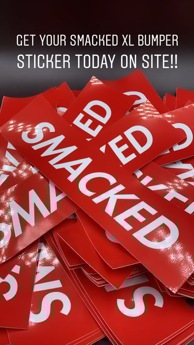 Image of SMACKED Original Box Logo XL 12inch Banner Sticker 