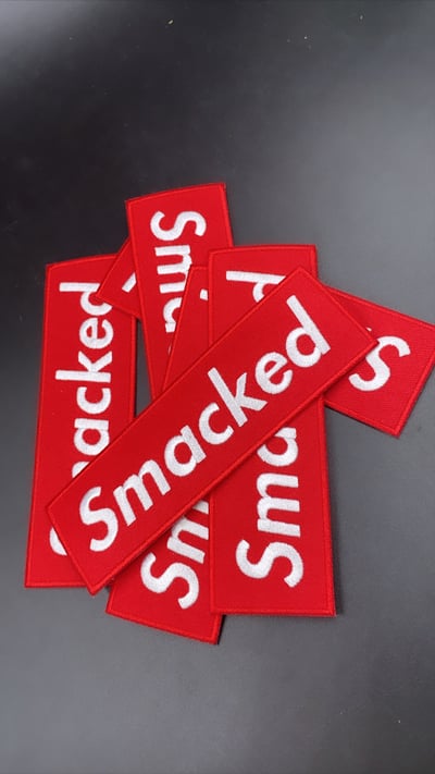 Image of Smacked Box logo Iron on Patches 