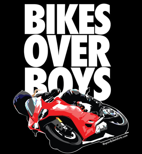 Image of Bikes Over Boys - Women's Black Tank
