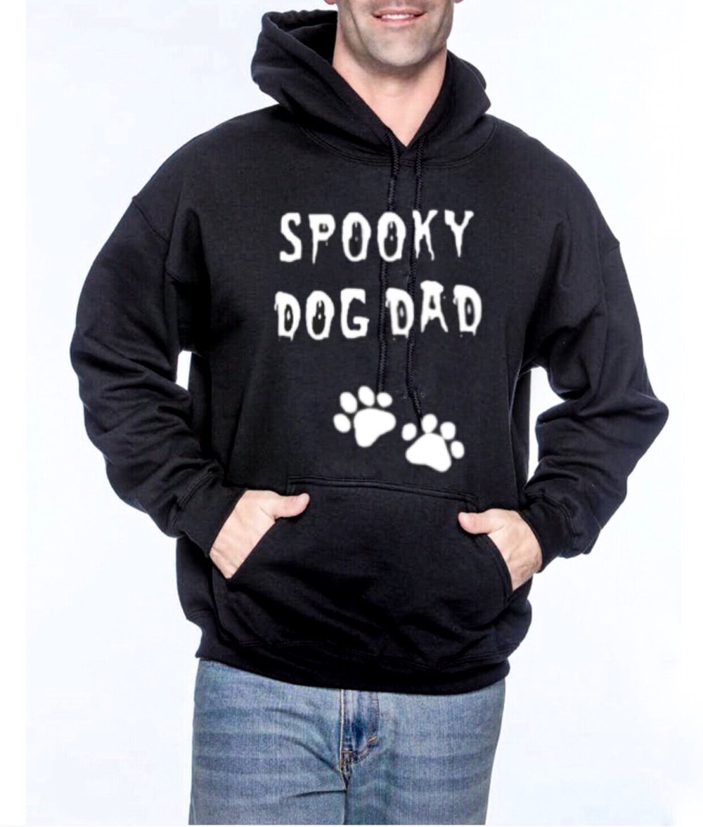 Spooky Dog Dad Unisex Pullover Hoodie 