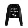 Spooky Dog Mom Cropped Hoodie