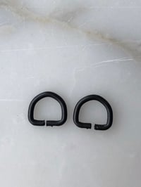 D-ring - Sort Oxideret