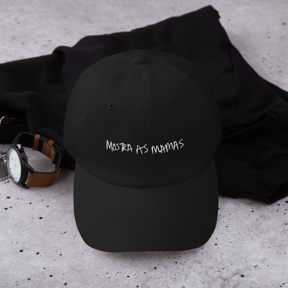 Image of MOSTRA AS MAMAS DAD HAT - BLACK