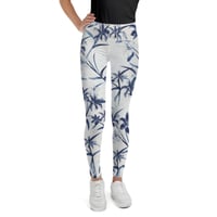 Image 2 of Girl's Lily Flower Yoga Pants