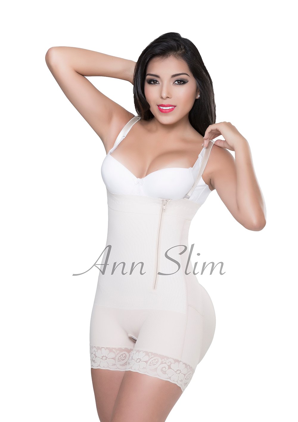 Ann Slim 3101 Powernet Strapless Short Girdle