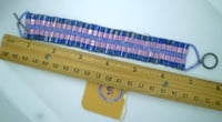 Image 2 of Pink and Purple Tila Bead Bracelet