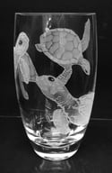 Large turtles vase