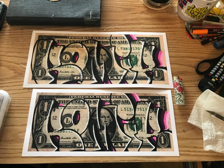 Image of 💸💸💸 Limited Run Prints 💸💸💸 14”x6” Hand Embellished print