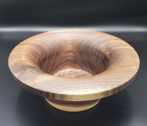 Image of Deep Black Walnut "Flower" Bowl