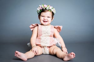 Image of Rose linen romper 