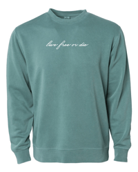 Pigment Alpine LFOD hand script crew neck