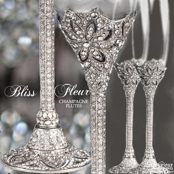 Crystal champagne deals flutes