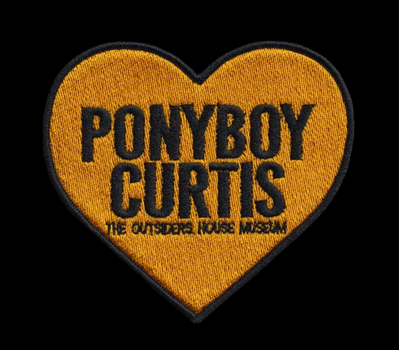 Image of The Outsiders House Museum "Ponyboy Curtis" Heart Patch. 
