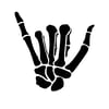 SHAKA BONES VINYL DECAL 
