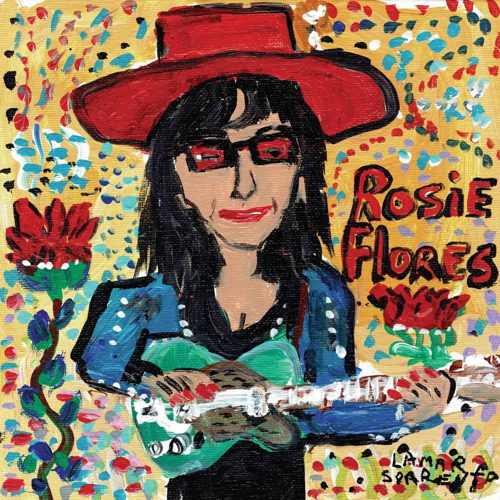 Image of Rosie Flores - Long White Cadillac b/w Hound Dog (Clear 7" Vinyl Single)