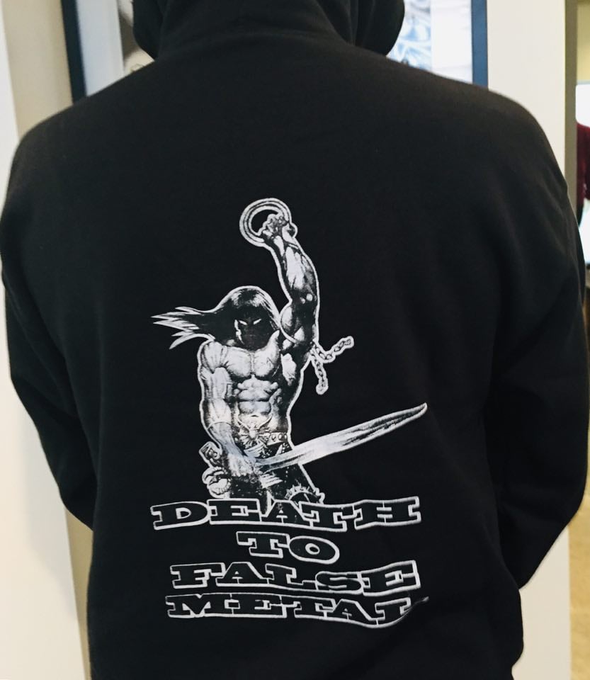 LIAR 'death to false metal' Hooded sweater