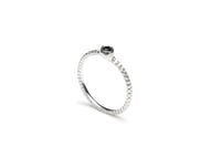 Image 1 of Save ring with black spinel