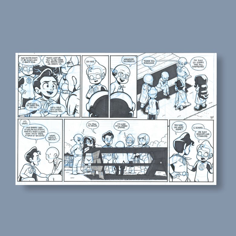 Image of *NEW* JL8 #268, p.2 Original Art