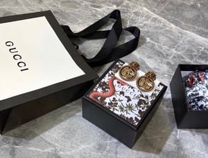Image of Preowned Authentic Gucci Lionhead earrings 