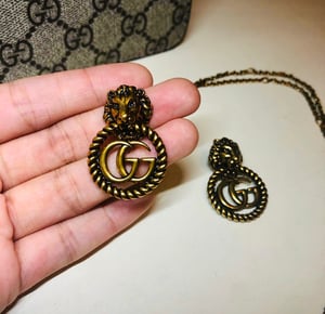 Image of Preowned Authentic Gucci Lionhead earrings 