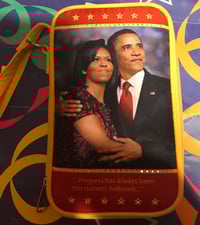 Image 1 of Mr. and Mrs. Obama Wristlet