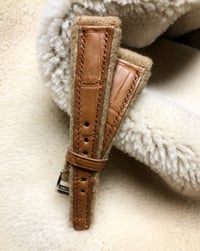 Image 2 of Cashmere and Alligator - limited edition watch strap