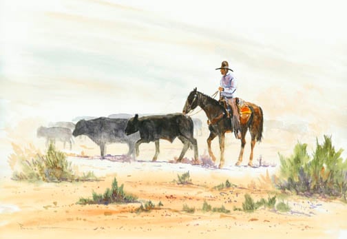 Image of " Hot and Dusty "  ( 16"x 20" giclee print)