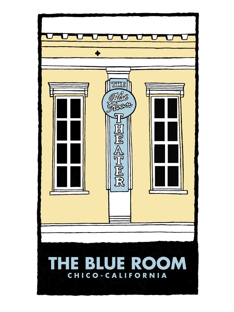 Image of Blue Room Chico Legends print