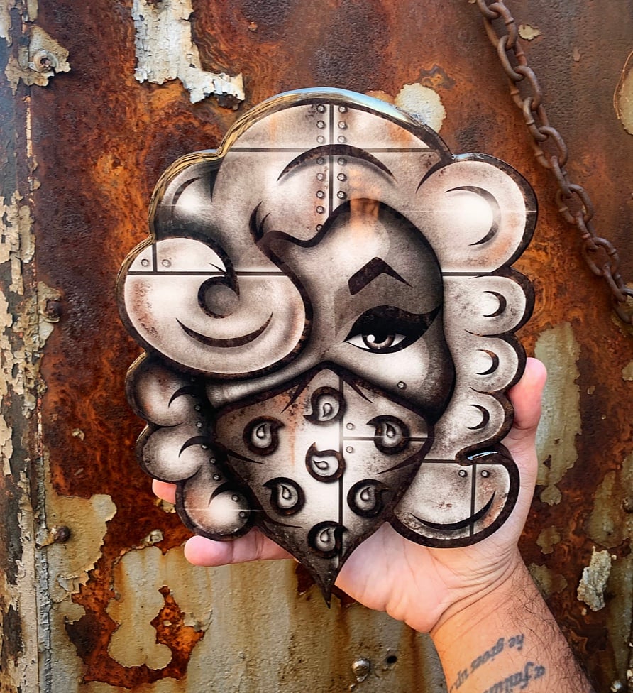 Image of “OXIDE”  10in Resin Coated wood print (LAST ONE LEFT)