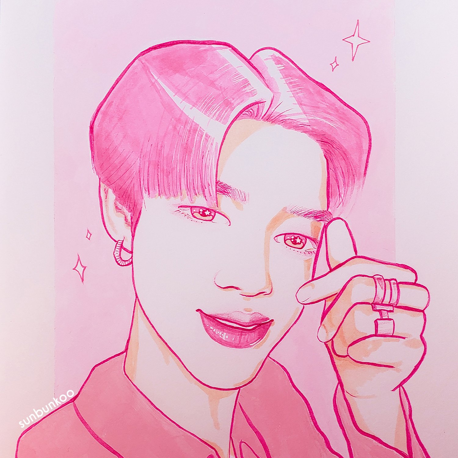 Image of Pink Heart Jimin