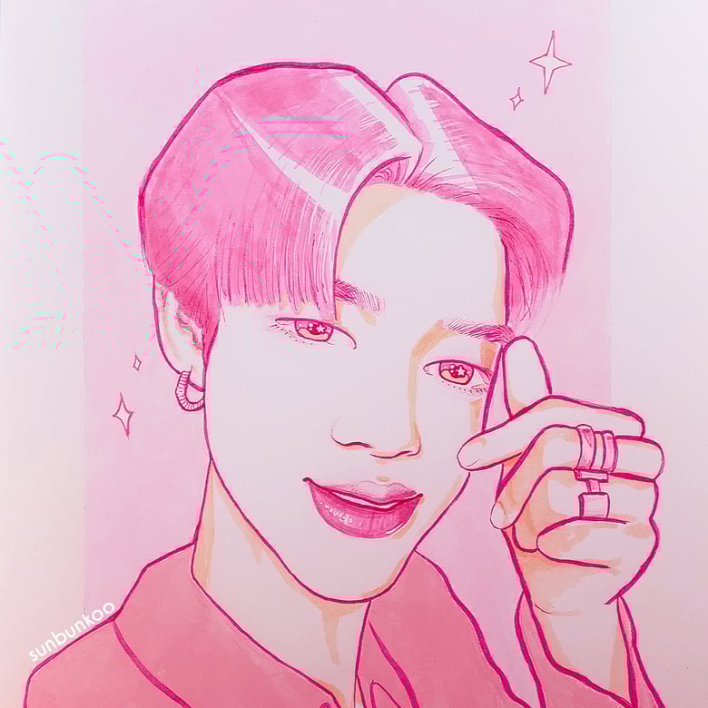 Image of Pink Heart Jimin