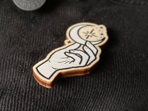 Image of Crescent Wooden Pin 