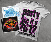 Image of Pre-Order "Vegas In Lights" (Autographed) + "Just Breathe" EP and Party Like Its 2012 T-Shirt