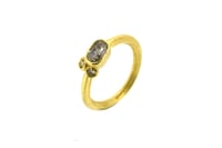 Image 1 of 18ct Gold Diamond ring. hand made by Chris Boland