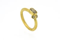 Image 2 of 18ct Gold Diamond ring. hand made by Chris Boland