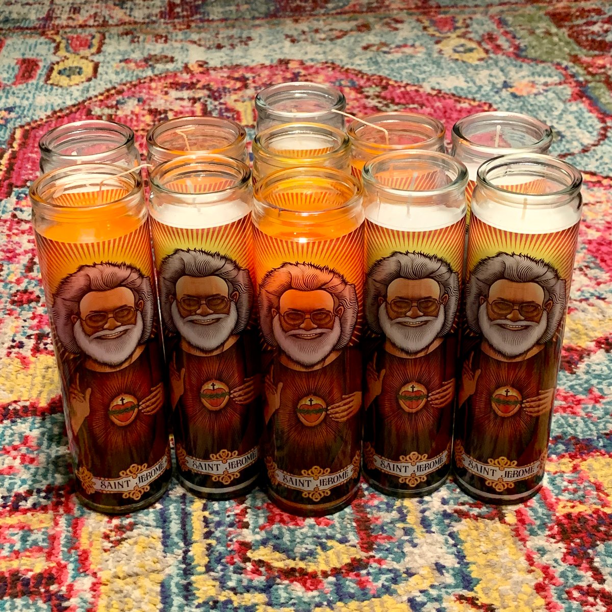 Saint Jerome & Saint Bob Prayer Candles!