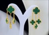 GOLD PLATED VC EARRINGS 