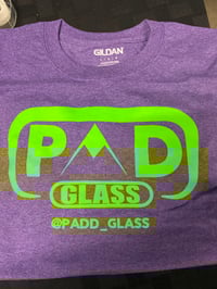 Large purple PADD glass tee