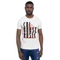 Image 3 of  Men's CHI House Music Tee - available in black, white, or heather grey