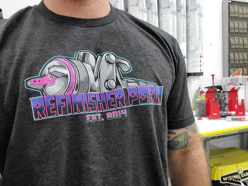 Image of Refinisher Porn T shirt