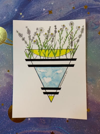 Image of lavender & chamomile sticker