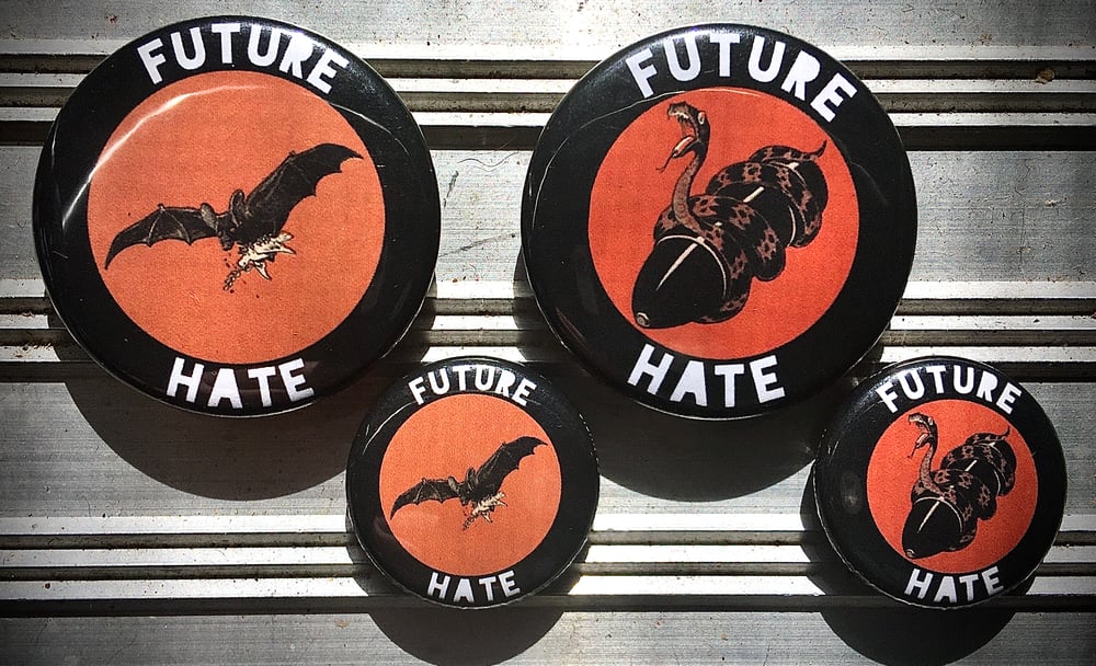 FUTURE HATE magnet & badge