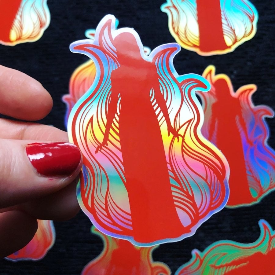 Image of PROM QUEEN ‘76 Holographic Sticker