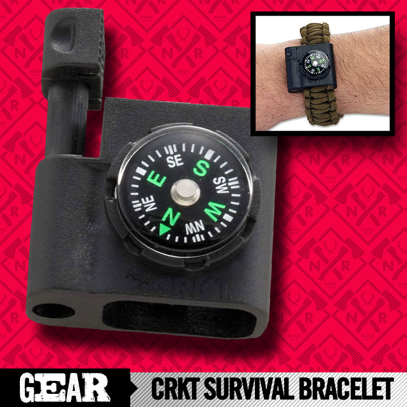 Image of CRKT SURVIVAL BRACELET W/ FIRESTARTER + COMPASS