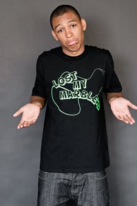 Image of Black and Green 'Lost My Marble:s' T-Shirt (WAS £15)