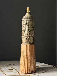 Image 2 of Large-Scale Studio Ceramic Lamp by Bernard Rooke
