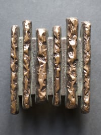 Image 1 of Brutalist Bronze Door Handle, Mid-20th Century