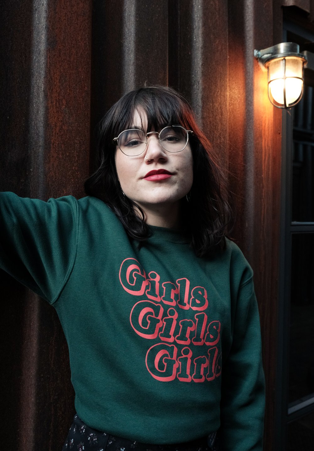 Image of 'GIRLS GIRLS GIRLS' Sweatshirt in GREEN