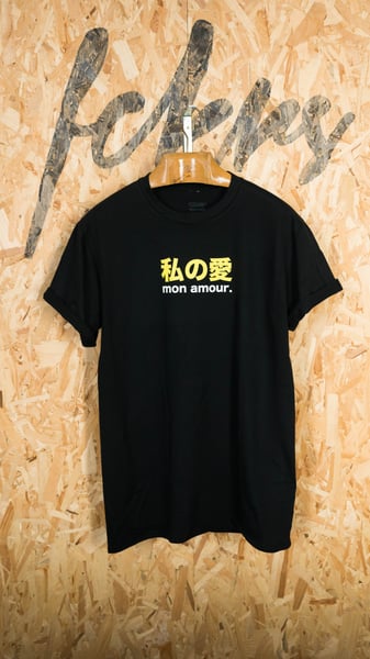 Image of Mon amour. Black/Yellow By FCKRS® 